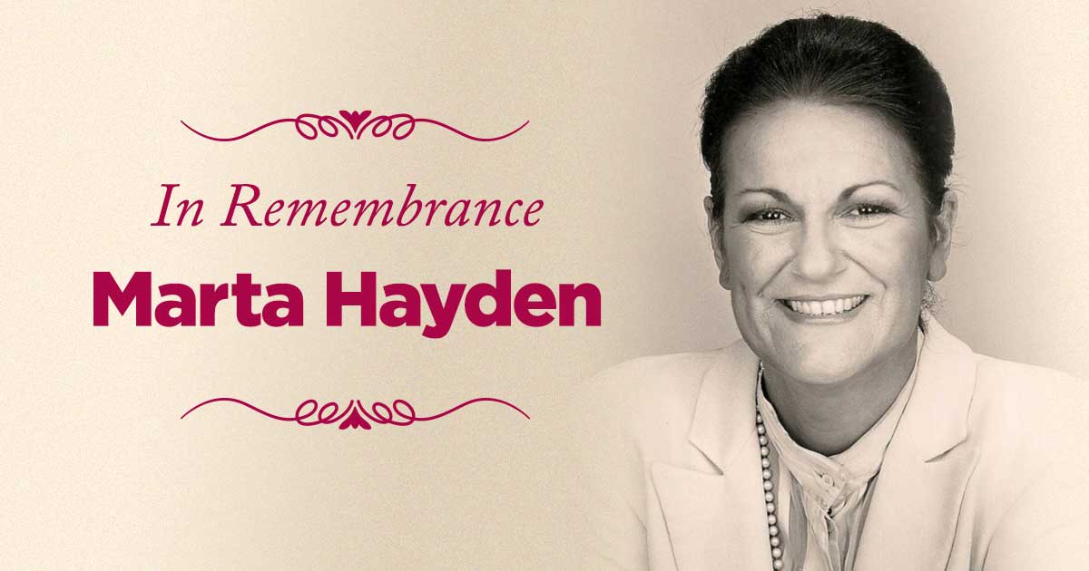 Remembering Marta Hayden
