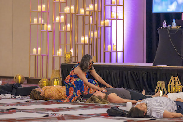 CET Global Wellness Summit Milano III Ballroom Somatic Breathwork Sessions with Sepideh Eivazi Credit-Caesars Entertainment