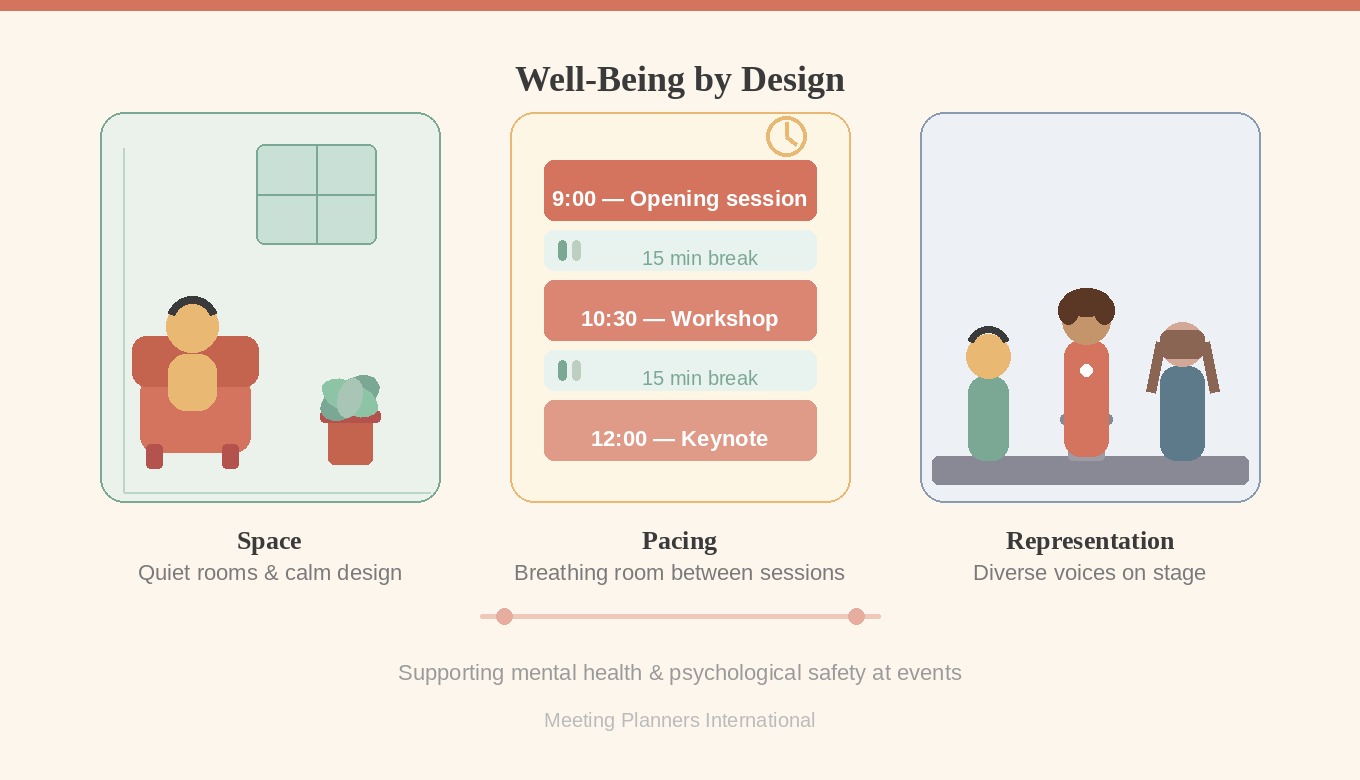 Well-Being by Design: Supporting Mental Health and Psychological Safety at Events