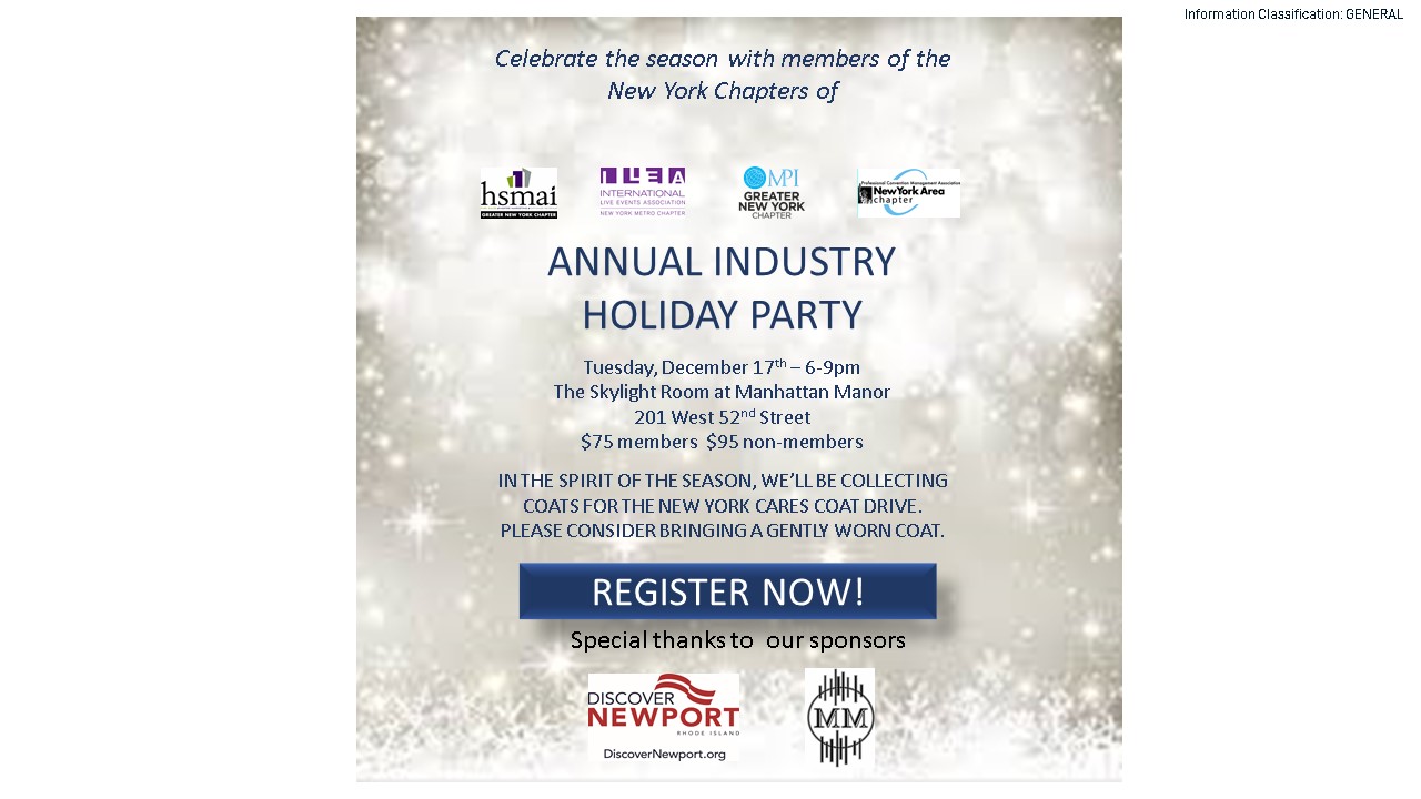 2019 Annual  Industry Holiday Party