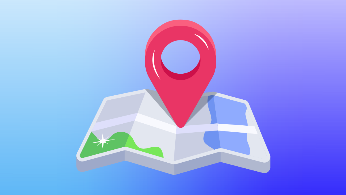 Location pin on a map