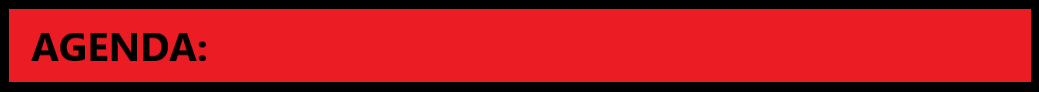 Agenda