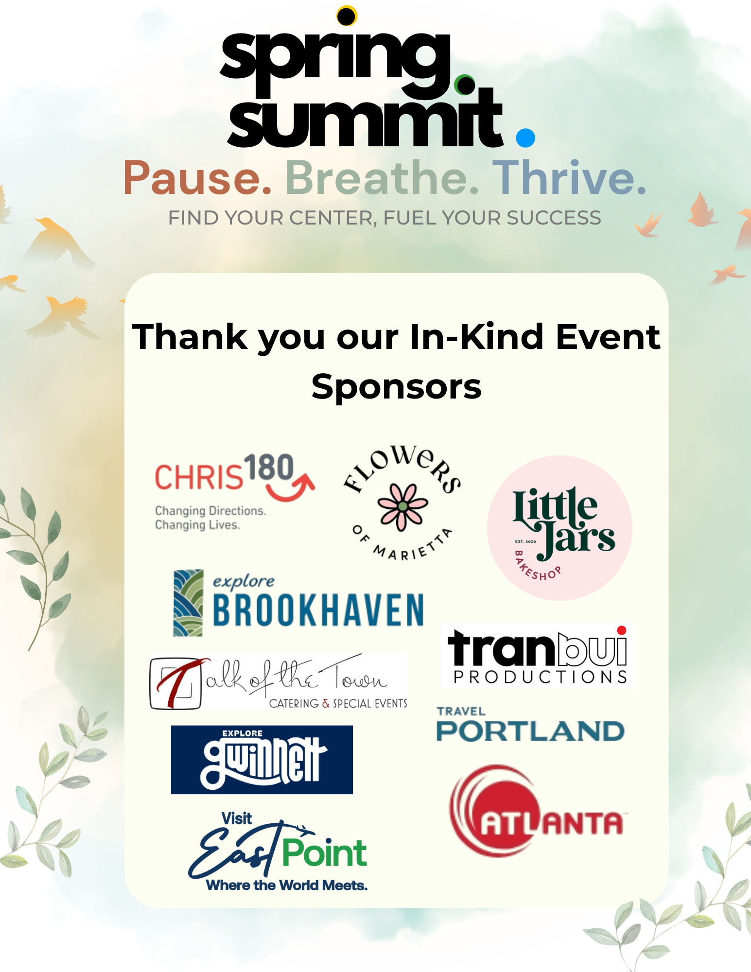 Sponsors -Social Media In Kind