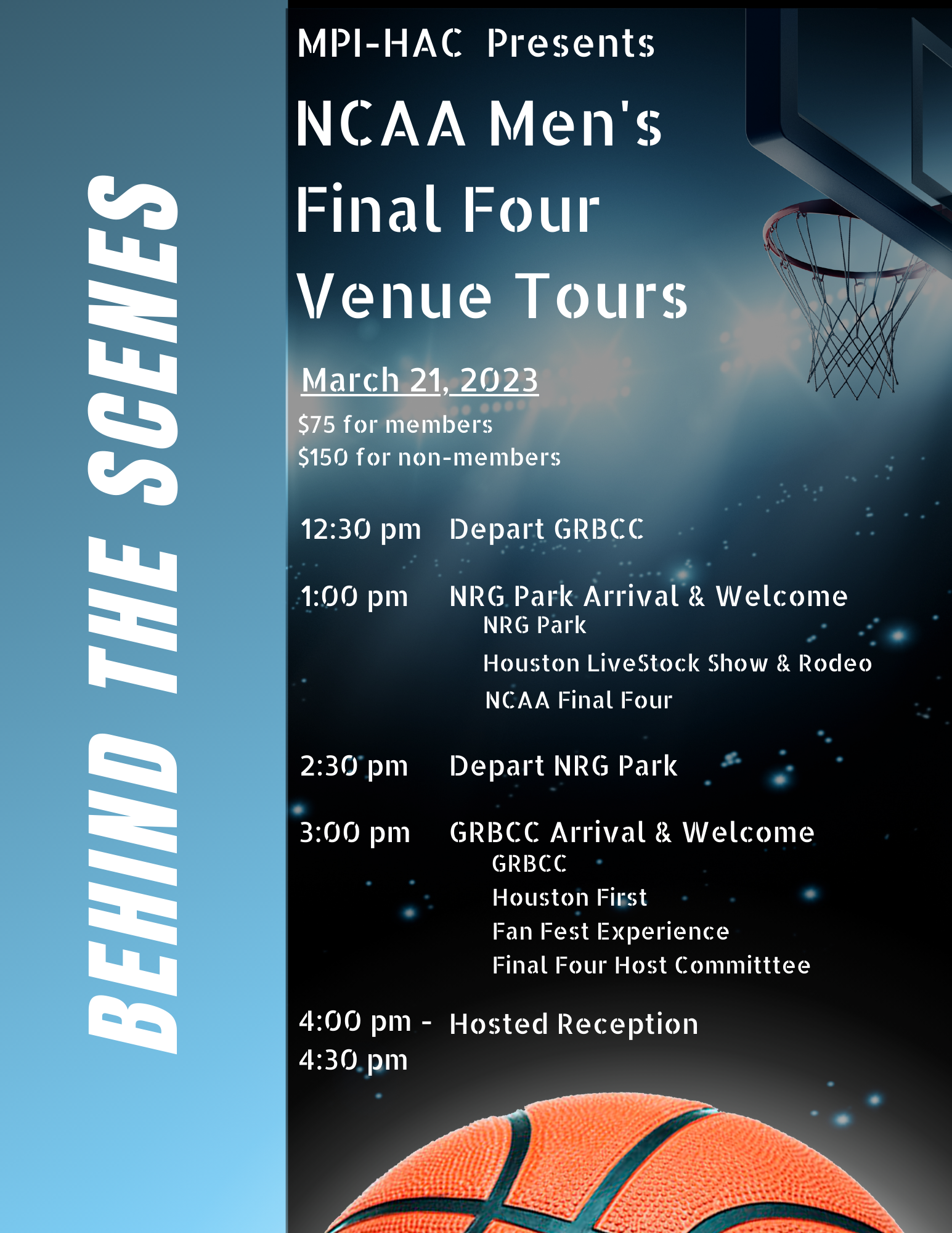 Men's Final Four Behind the Scenes Itinerary v4