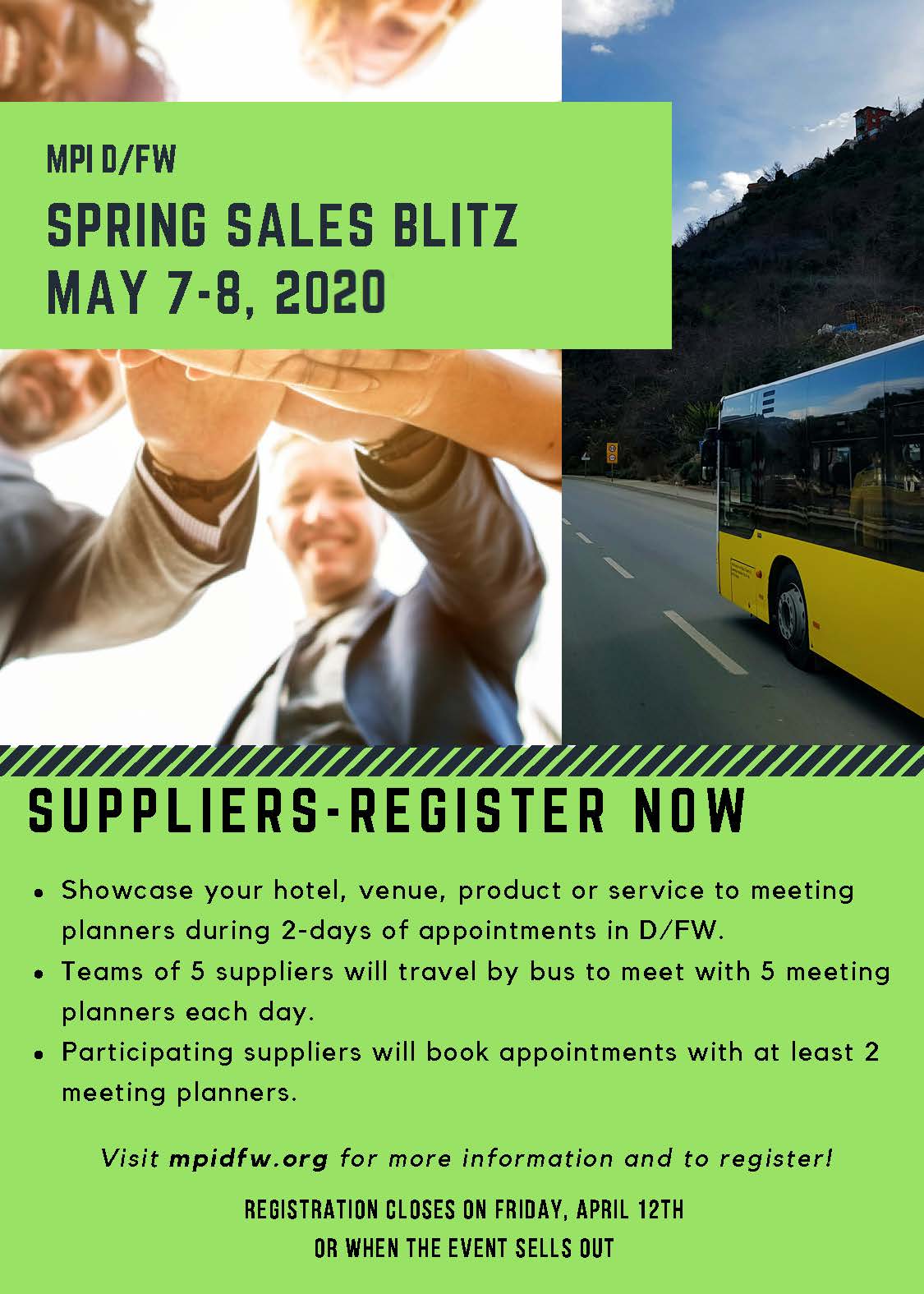 2020 Spring Sales Blitz flyer