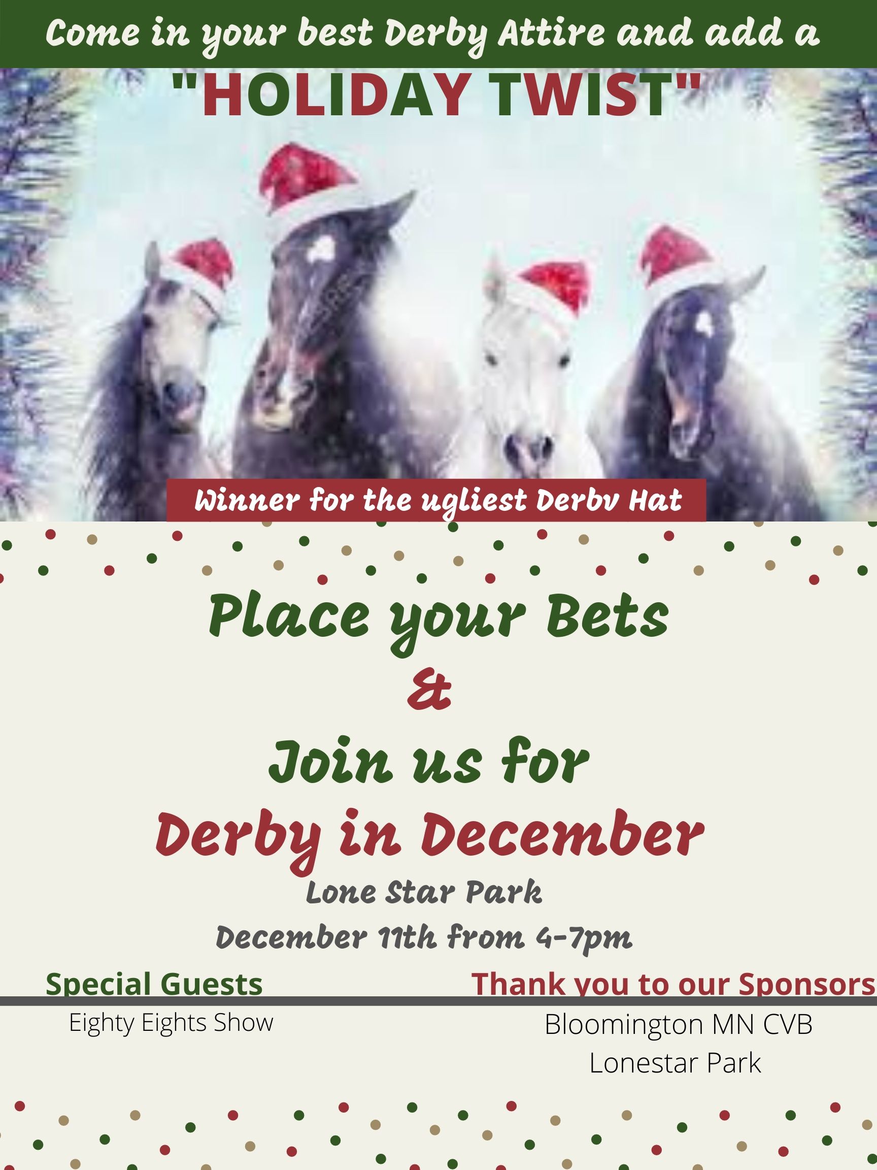 Red Photo Holiday Personal Poster