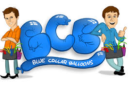 blue collar balloons logo