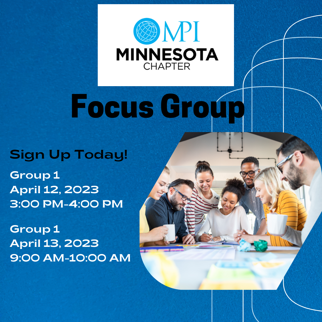 MPI MN Chapter: April Focus Group
