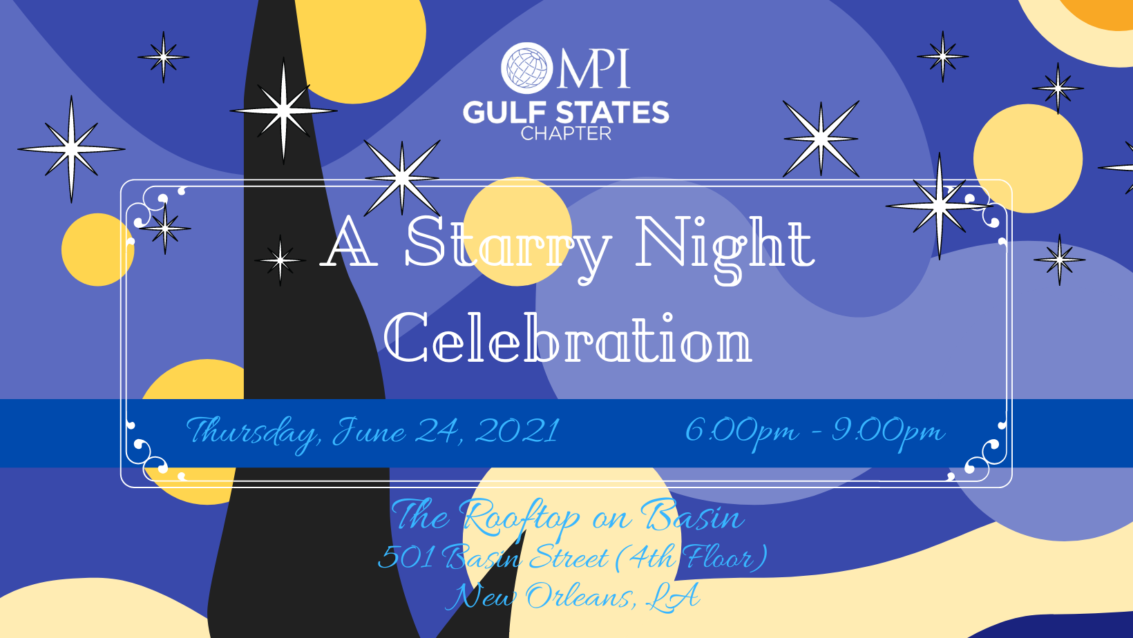 June 2021 A Starry Night Celebration graphic