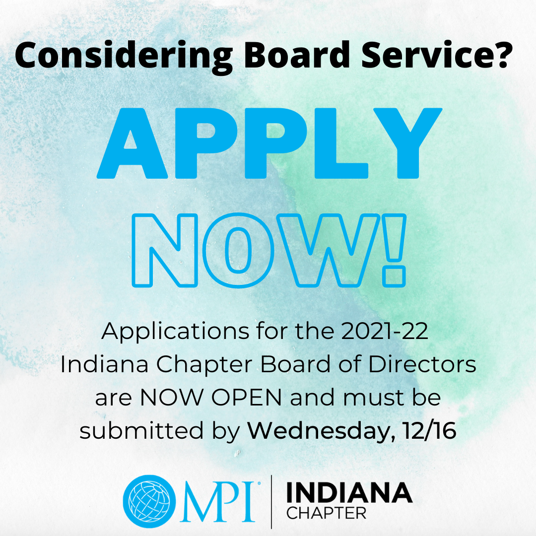Call For Nominations: Board of Directors 2020-2021
