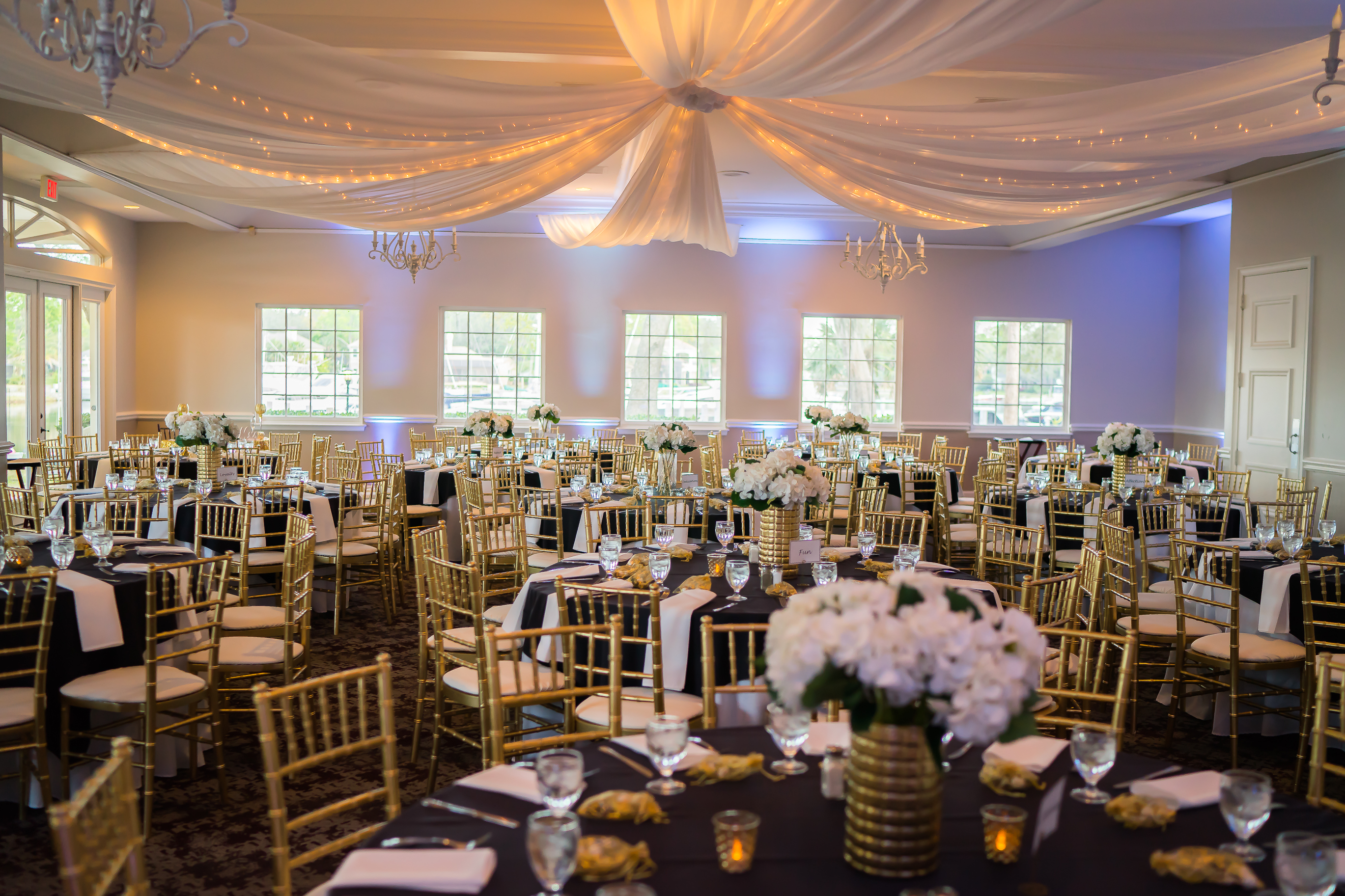 Harbour View-Ceiling Treatment with twinkle lights