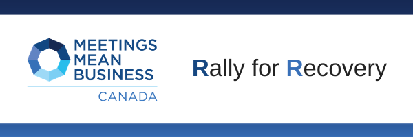 Rally for Recovery Meetings Mean Business logo