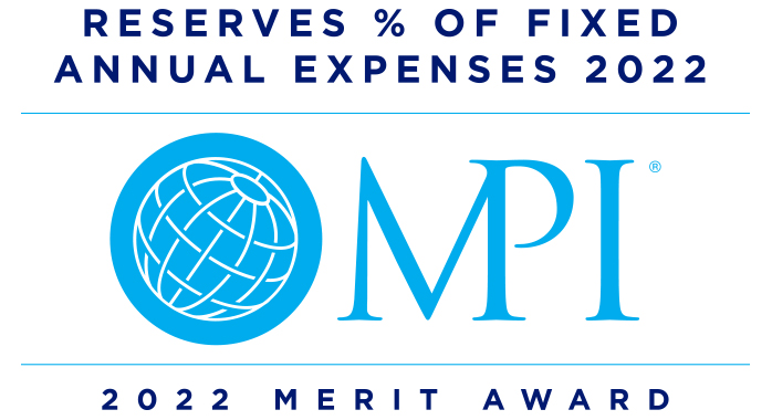 Digital Badge - Merit Award for Reserves vs Fixed Expenses