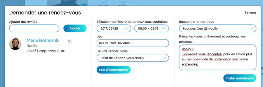 Nodily, solution montréalaise de réseautage
