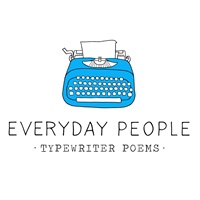 blue EverydayPeopleTypewriter Poems