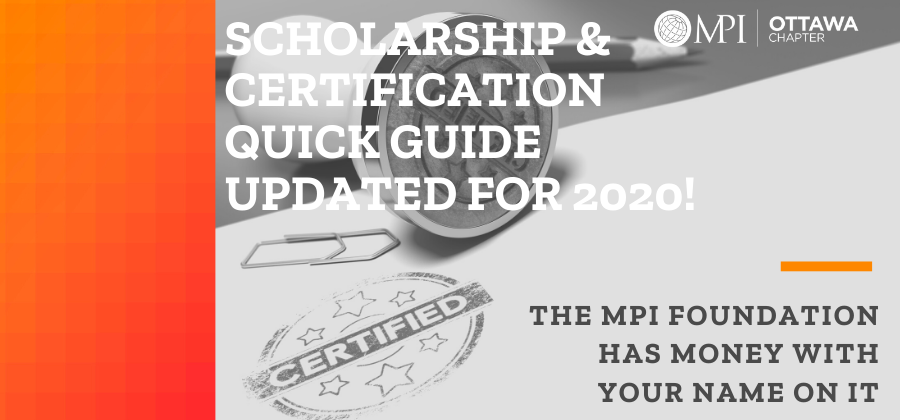 Scholarship and Certification Quick Guide