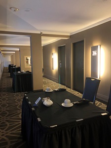 Tourism Saskatoon AGM Experience Dinner - Private Tables Outside Guest's Room Tourism Saskatoon AGM Experience Dinner - Private Tables Outside Guest's Room