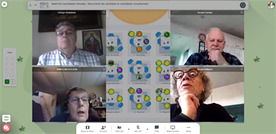 Volunteers from the National Association of Federal Retirees getting to know each other better Volunteers from the National Association of Federal Retirees getting to know each other better