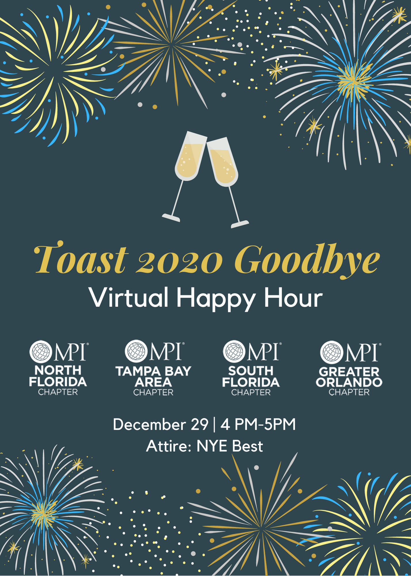 Green Sparkly New Years Party Flyer (3)